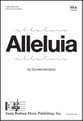 Alleluia SSA choral sheet music cover